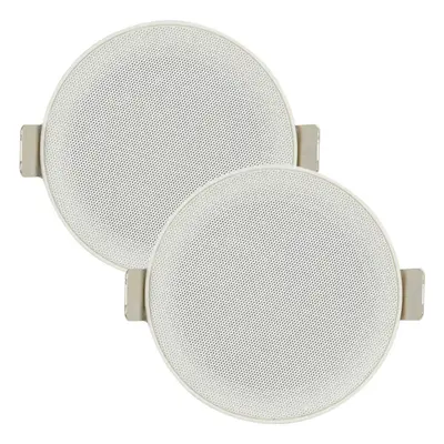 PAIR of 3" Mini Low Profile Ceiling Speaker OHM Way Compact Mount Slim Line