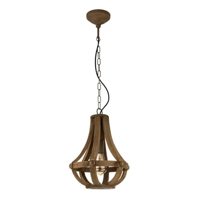 Hanging Ceiling Pendant Light Rust Steel Effect 60W E27 Hallway Feature Lamp