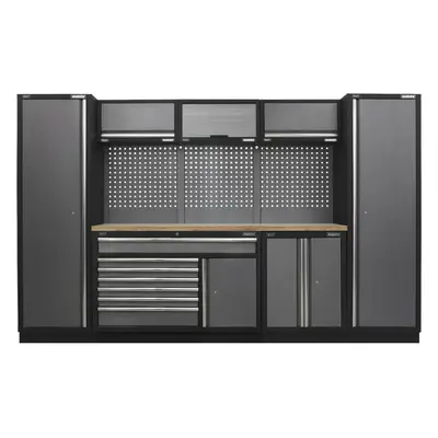 Garage Storage System Unit - x x 2000mm - 36mm Pressed Wood Worktop