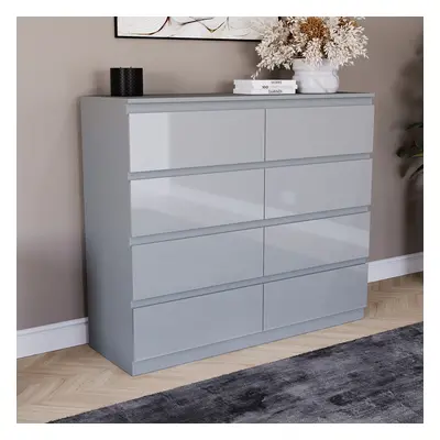 (Grey) Glinton Modern Drawer Chest Bedroom Home Storage