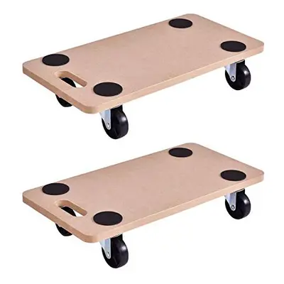 Goplus Furniture Moving Dolly Heavy Duty Wood Rolling Mover with Wheels for Piano Couch Fridge H