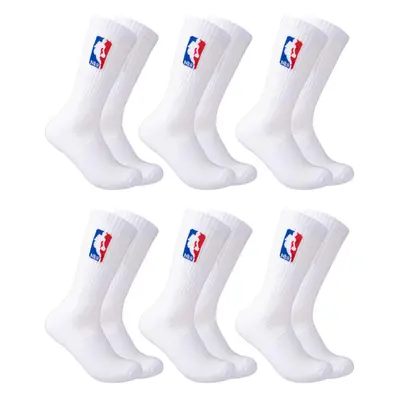 Ultra Game NBA Official Mens Athletic Cushioned Secure Fit Crew Socks - Pack - Unisex NBA White 