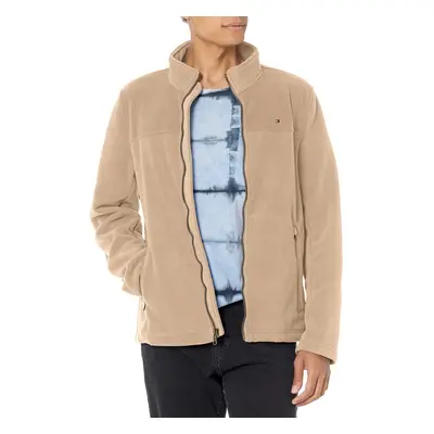 Tommy Hilfiger Men's Polar Fleece Jacket Tan XX-Large