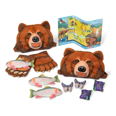 Melissa & Doug Yellowstone National Park Grizzly Bear Games and Pretend Play Set with Plush Bear