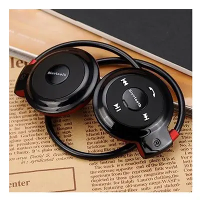 (Black) Women Men Sport Wireless Bluetooth Headphones Stereo Earphones Mp3 Music