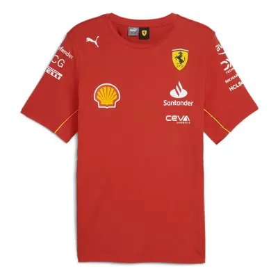 PUMA Scuderia Ferrari Men's Team Tshirt Burnt Red - Size: Small