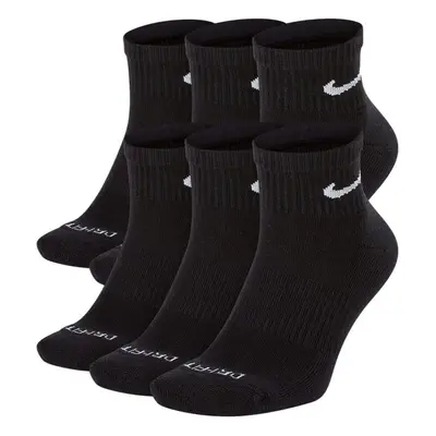 Nike Everyday Plus Cotton Cushioned Dri-Fit Ankle Socks Pair White/Black Medium