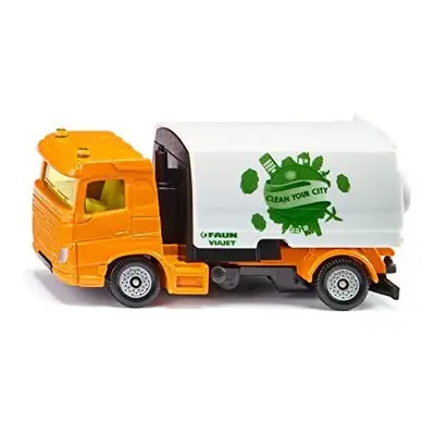 1104, Faun Sweeper, Toy, Metal/Plastic, Yellow/White, Folding Collection Container, 2-Axle Chass