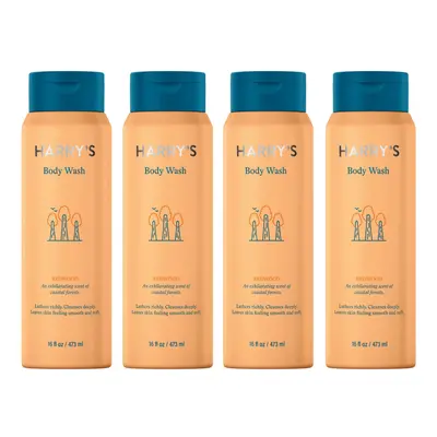 Harry's Body Wash for Men Redwood Fl Oz (Pack of 4) - Packaging May Vary