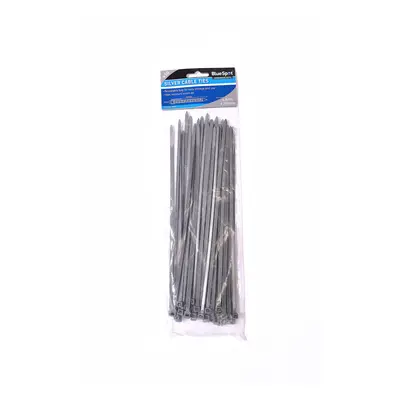 BlueSpot 50 Piece 7.5mm x 450mm White Cable Ties