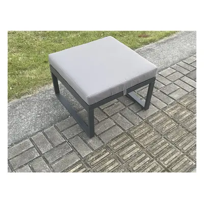 Fimous Aluminium Outdoor Garden Footstool Patio Big Stool for Balcony, Terrace,Swimming Pool Dar