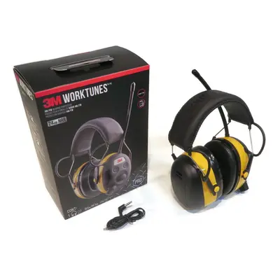 3M Worktunes Digital Am Fm Mp3 Radio Headphones Hearing Protection Ear Muffs Yellow