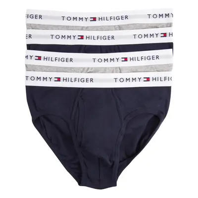 Tommy Hilfiger Mens Cotton Classics 4-pack Briefs Heather Grey N