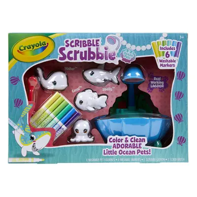 Scribble Scrubbie Pets Blue Lagoon Playset, Pet Toys For Girls & Boys, Gifts For Kids Ages 3+