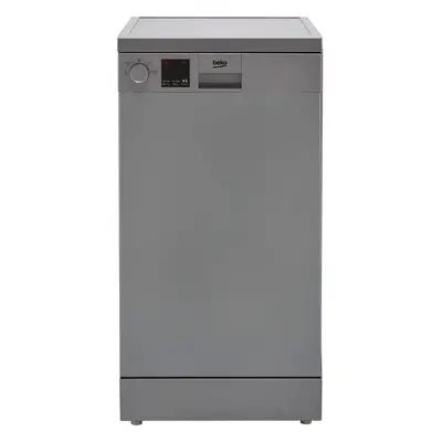 Beko DVS04020S Slimline Dishwasher - Silver