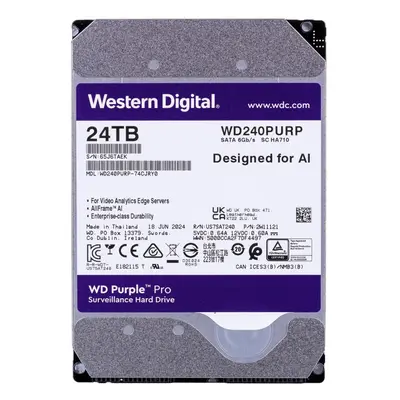 Western Digital Purple Pro WD240PURP internal hard drive TB RPM MB 3.5" Serial ATA III