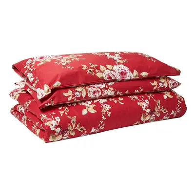 Catherine Lansfield Canterbury Check Duvet Cover Set Modern 240x260x1 cm red