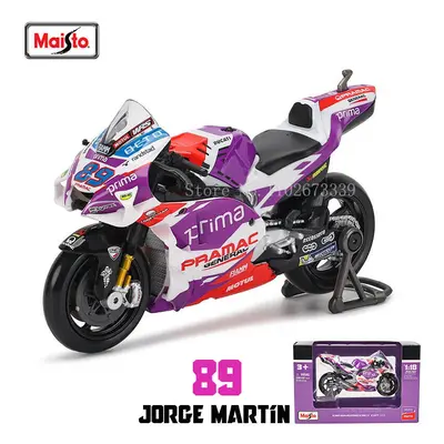 (89 Jorge Martin) Maisto 1:18 Ducati Pramac Racing #5 Zarco #89 Martin Licensed Simulation