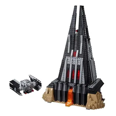 Moc For Edifice Black Warrior Castle Building Blocks Kit Architectur Tower Bricks Assemble Toys 