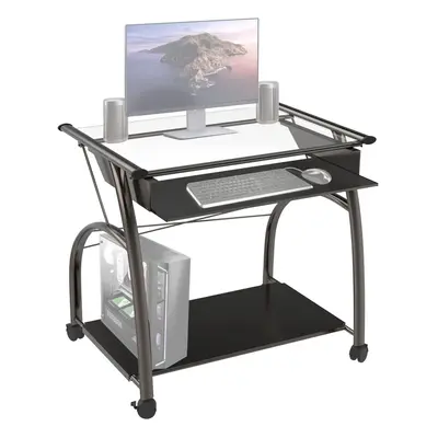 ACME Vincent Computer Desk, Silver