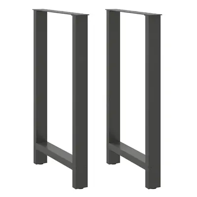 (anthracite, x (100-101) cm) vidaXL Coffee Table Legs Desk Legs Metal Furniture Legs Bar Stand D