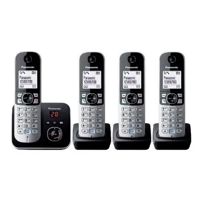 KXTG6824EB Quad DECT Phone BlackSilver