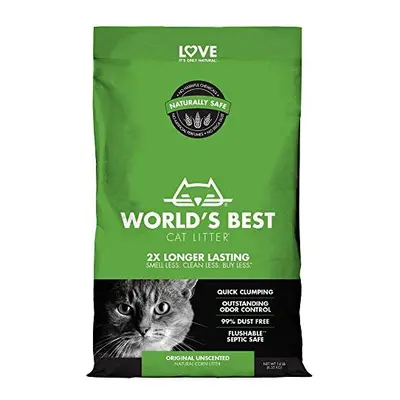 Worlds Best Cat Litter 14lb (6.35kg) Original Unscented