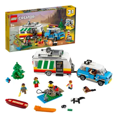 LEGO Creator 3in1 Caravan Family Holiday Vacation Toy Building Kit for Kids Who Love Creative Pl