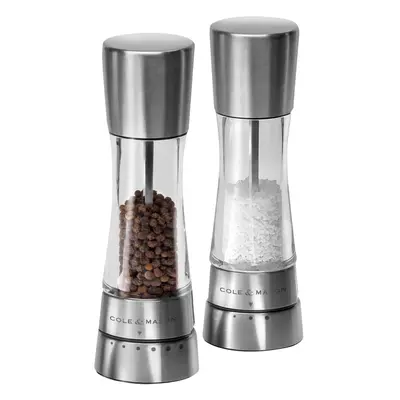 Cole & Mason H59408G Derwent Salt and Pepper Mills | Gourmet Precision+ | Stainless Steel/Acryli