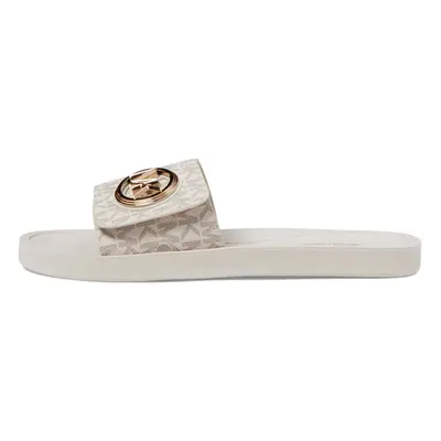 Michael Kors Women's MK Charm Slide Sport Sandal Vanilla