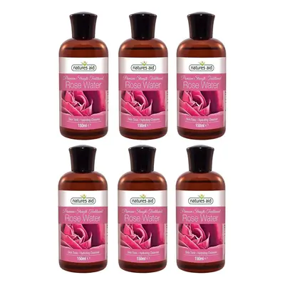 (6 Pack) - Natures Aid - Rosewater (Triple) | 150ml | Pack Bundle