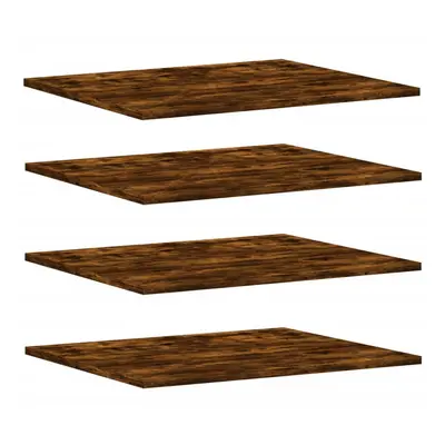 vidaXL Wall Shelves Floating Shelf Wall Rack pcs Smoked Oak Engineered Wood