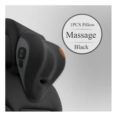 (Massage Pillow BK) Electric Massage Lumbar Support Car Waist Seat Back Cushion Car Pillow