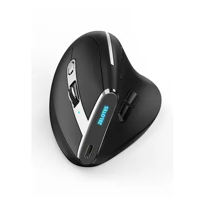 (F36 mouse) Lefon Bluetooth Vertical Mouse Wireless Ergonomic Mice with OLED Screen RGB USB Opti