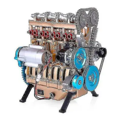 Mini Inline Four/eight-cylinder Engine Model Kit Toys For Adult Resin Ornaments High Quality Tan