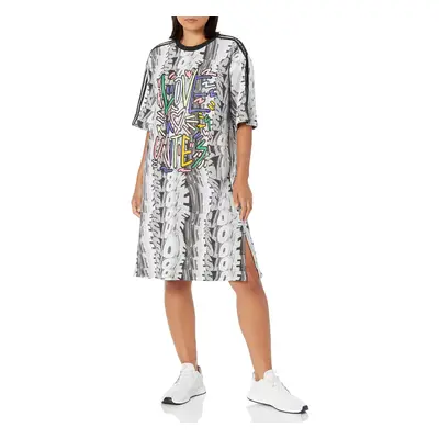 adidas Originals Women's Love Unites Doodle Tee Dress Multicolor Sma