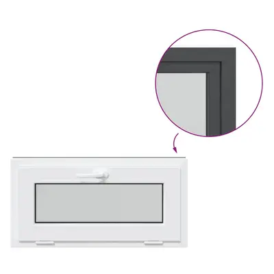 (anthracite, x cm) vidaXL Basement Window RISOR 110x40 cm Tilt Glazing White egress window