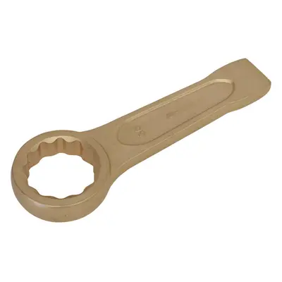 55mm Ring End Slogging Spanner - Non-Sparking - Short Profile Striking End