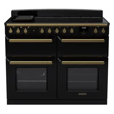 Rangemaster Estel Deluxe ESDLB110EIPGBL/AB1 110cm Electric Range Cooker with Induction Hob - Bla