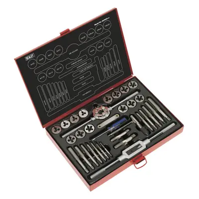 33pc Metric & Imperial Tap & Split Die Set - Manual Bar & Socket Threading Tool