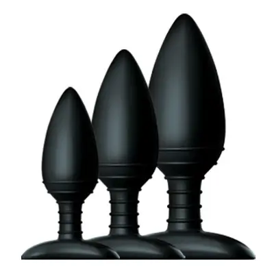 Nexus Butt Plug Trio Black Assorted