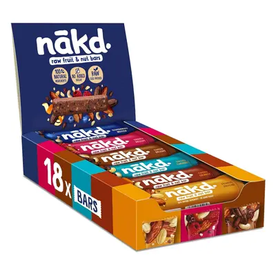 Nakd Fruit & Nut Bar Variety Pack - Vegan - Healthy Snack - Gluten Free - 35g x bars