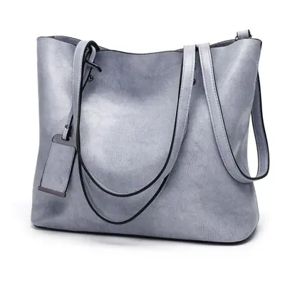 (light blue) Zency Soft Artificial Leather Handbag Large Capacity Daily Casual Women&apos;s Shou