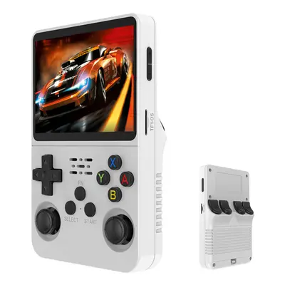 (64GB, White) R36S Portable Retro Game Console, 64GB, 3.5" IPS Screen