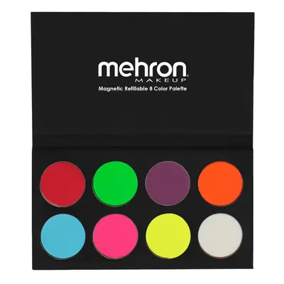 Mehron Makeup Paradise FX Neon UV Glow Color Palette | Magnetic Refi