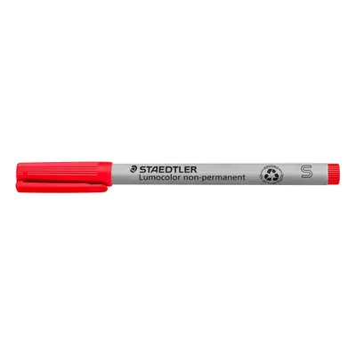 Staedtler Lumograph NonPermanent Wet Erase Marker Pen Fine Tip Low Odor Colored Markers Red