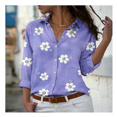 (wsx2836, 5XL) hot style ladies shirts fashionable women's Hawaiian shirts long sleeves outdoor 