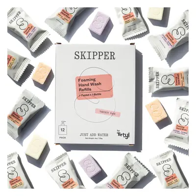 Skipper Foaming Hand Soap Tablet Refills - Pack - fl oz total (12x fl oz) - Rebranded - Composta