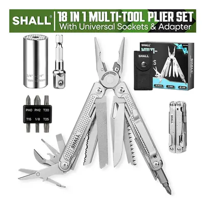 (STYLE 2) SHALL in Multi Tool Plier Wire Stripper Folding Pliers Outdoor Camping Multitool Porta