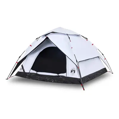 (White blackout, x x cm) vidaXL Camping Tent Dome Tent Lightweight Tent Blackout Fabric Quick Re